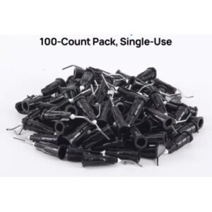 Pack 100x Embout Coudé Bleu pour Lampe à Polymériser